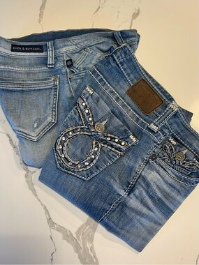BIG STAR LIV Cropped Capri Jeans 27R & ROCK & REPUBLIC  Cropped Capri 6M